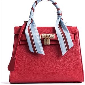 Red Top-Handle & Crossbody Purse